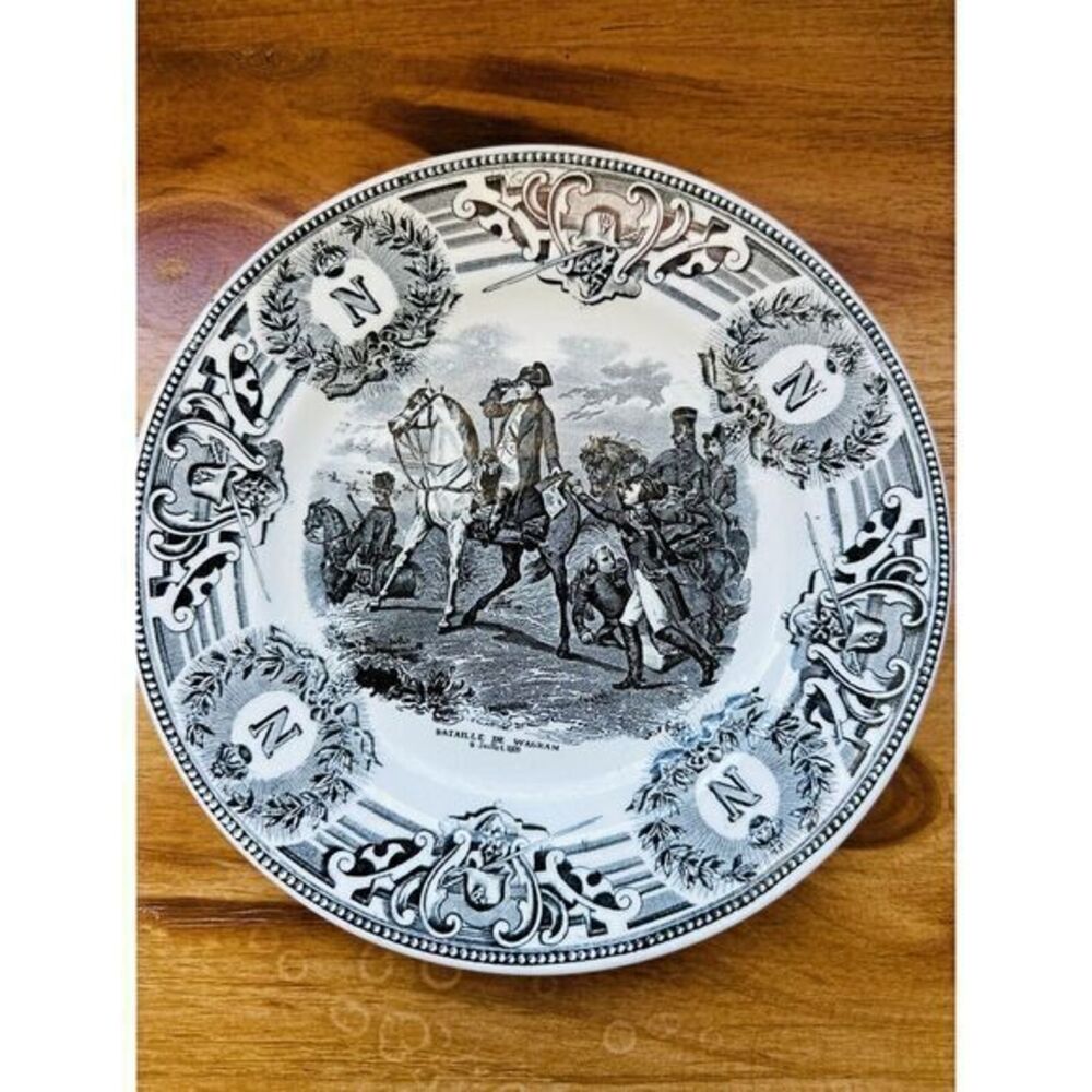 Boch Freres La Louviere Napoleanic Wars Commemorative Plate